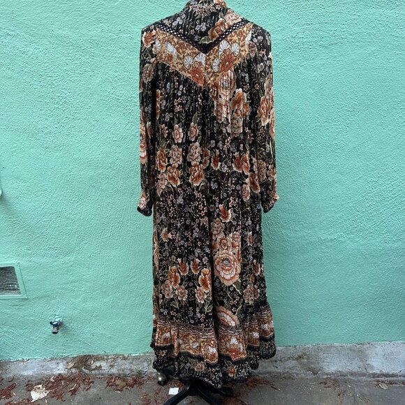 Spell and the Gypsy Mystic Gown Nightfall Dress Long Sleeve Boho Maxi Women XS - Picture 3 of 12